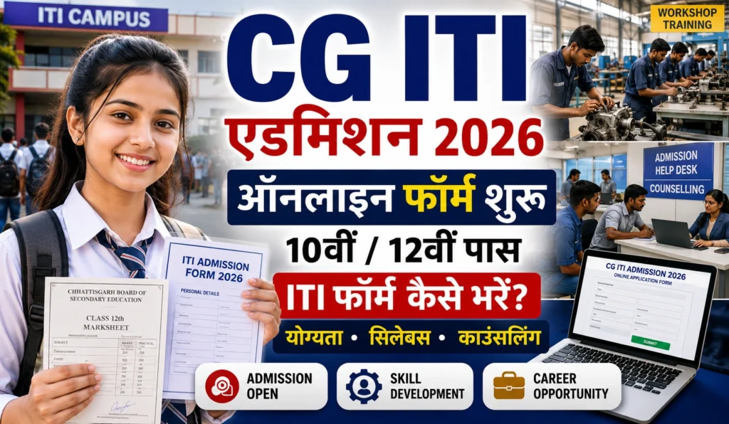 CG ITI Admission 2026-27