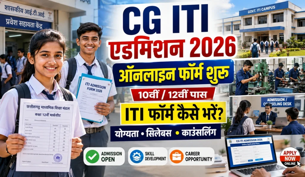 CG ITI Admission 2026-27
