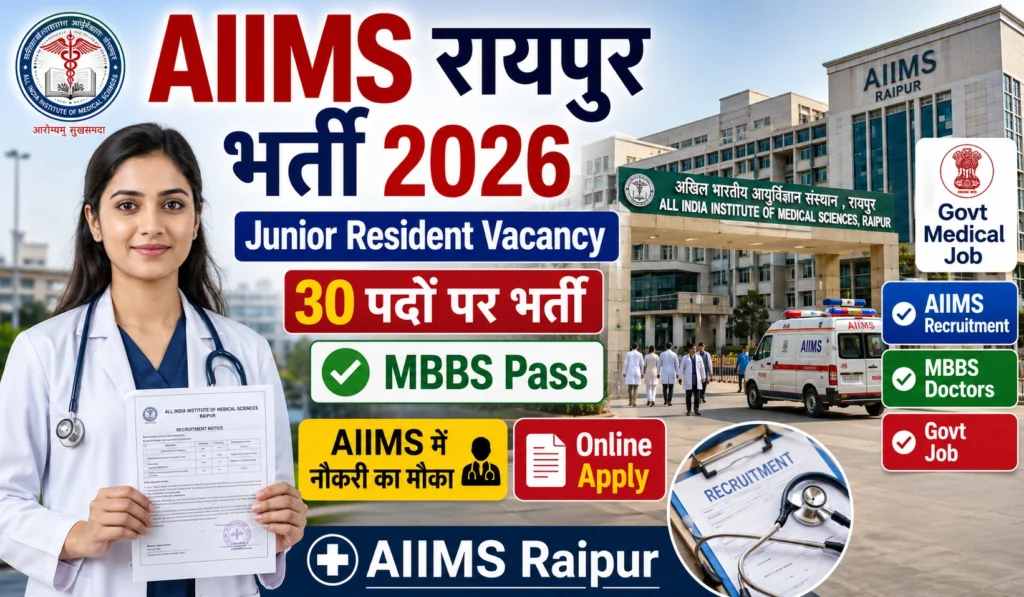 AIIMS Raipur Recruitment 2026