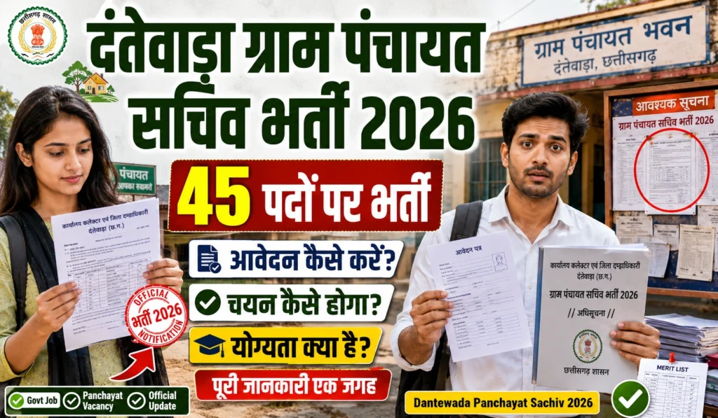 Dantewada Gram Panchayat Sachiv Vacancy 2026