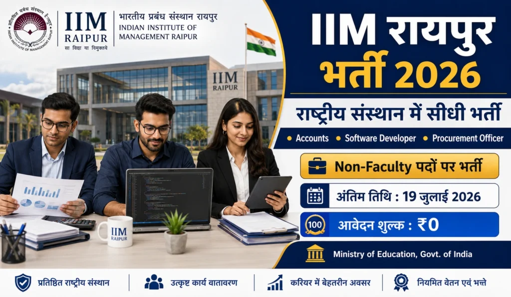 IIM Raipur Recruitment 2026